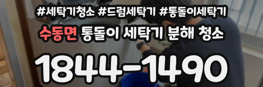 수동면 통돌이 세탁기 분해 청소