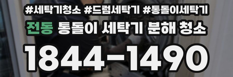 전동 통돌이 세탁기 분해 청소