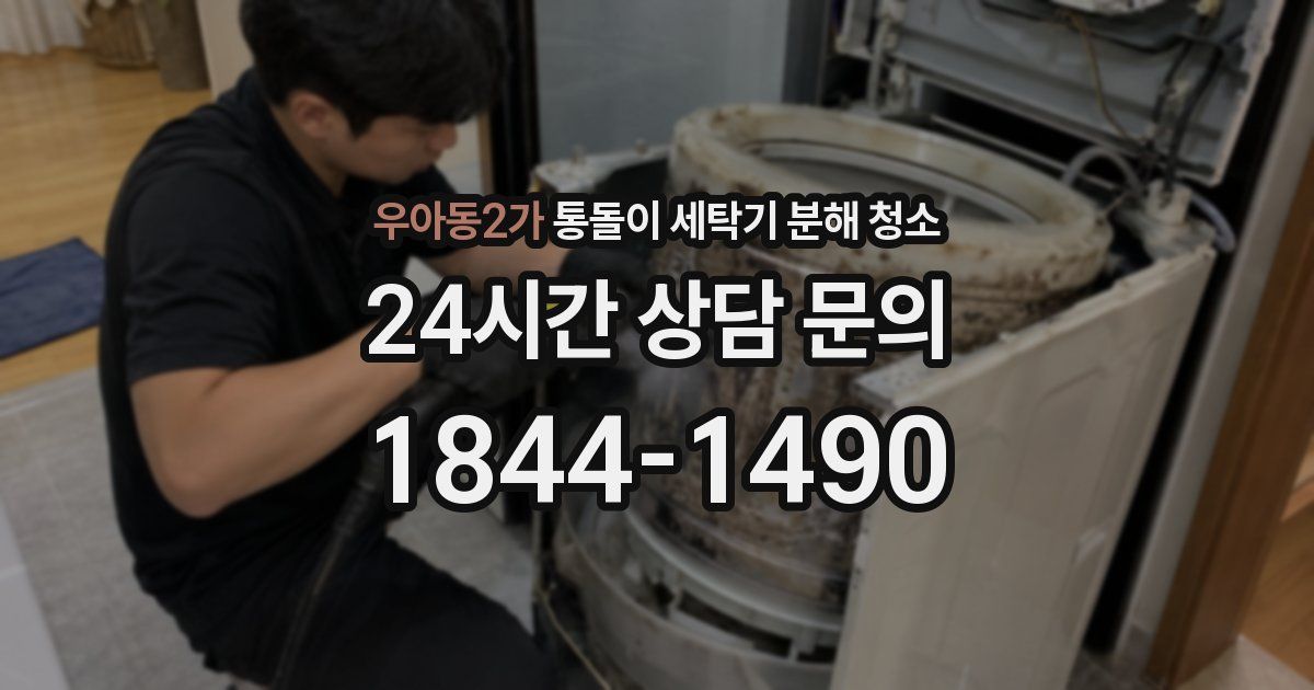 우아동2가 통돌이 세탁기 분해 청소