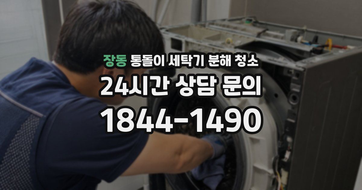 장동 통돌이 세탁기 분해 청소