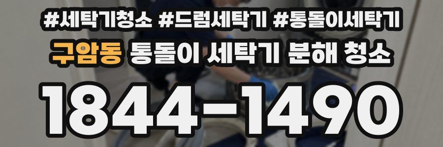 구암동 통돌이 세탁기 분해 청소