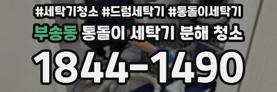 부송동 통돌이 세탁기 분해 청소