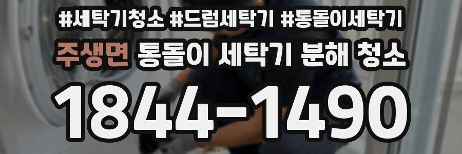 주생면 통돌이 세탁기 분해 청소