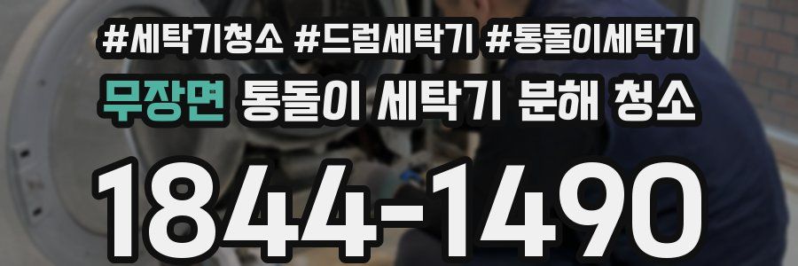 무장면 통돌이 세탁기 분해 청소