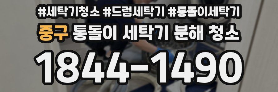 중구 통돌이 세탁기 분해 청소