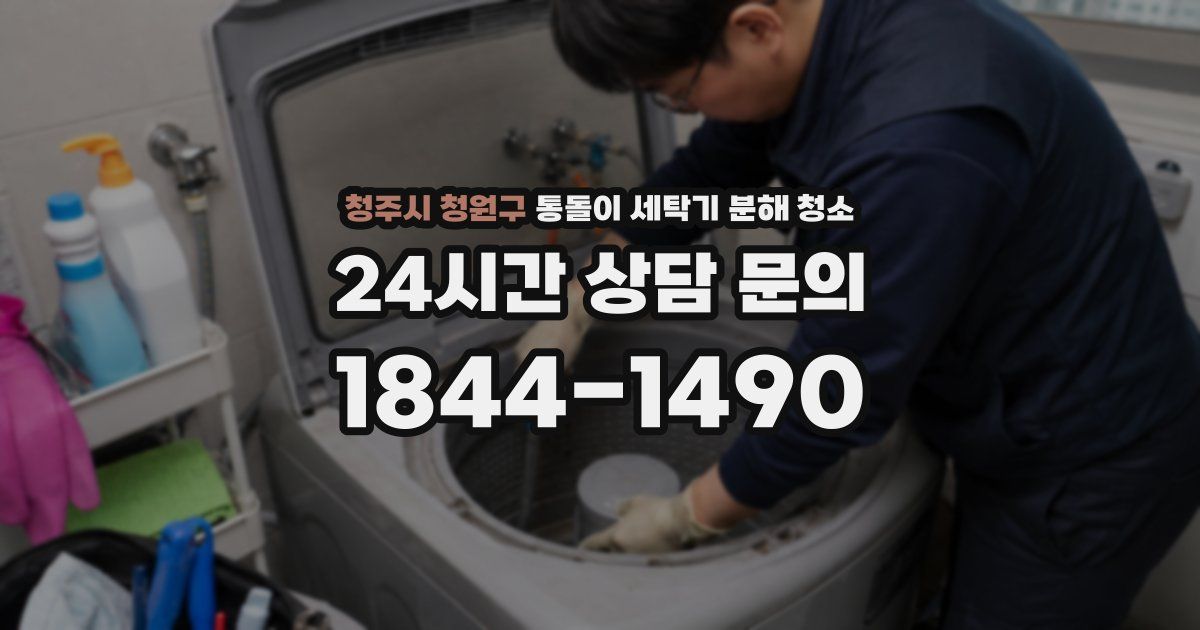 청주시 청원구 통돌이 세탁기 분해 청소