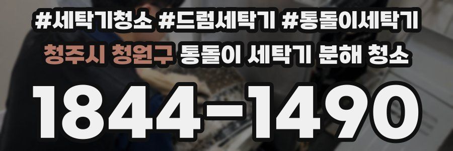 청주시 청원구 통돌이 세탁기 분해 청소