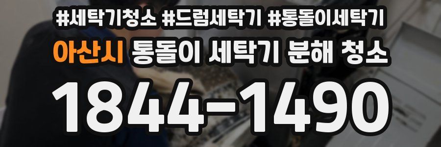 아산시 통돌이 세탁기 분해 청소