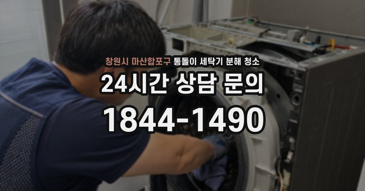 창원시 마산합포구 통돌이 세탁기 분해 청소