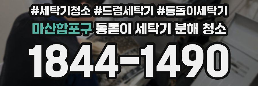 마산합포구 통돌이 세탁기 분해 청소