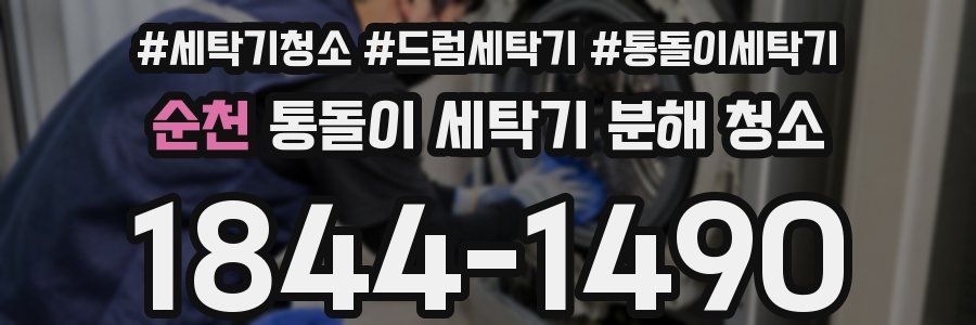 순천 통돌이 세탁기 분해 청소