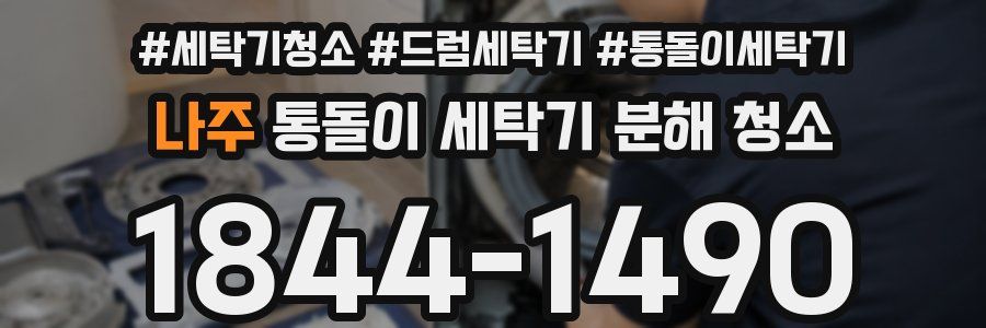 나주 통돌이 세탁기 분해 청소