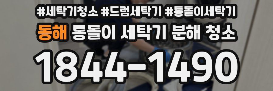 동해 통돌이 세탁기 분해 청소
