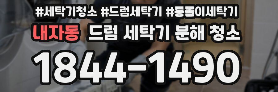 내자동 드럼 세탁기 분해 청소