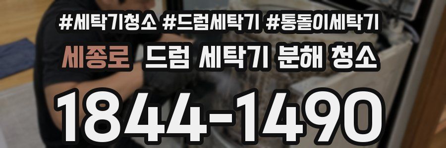 세종로 드럼 세탁기 분해 청소