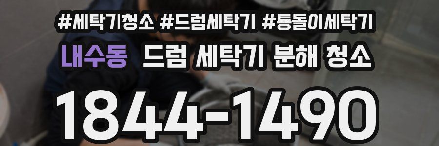 내수동 드럼 세탁기 분해 청소