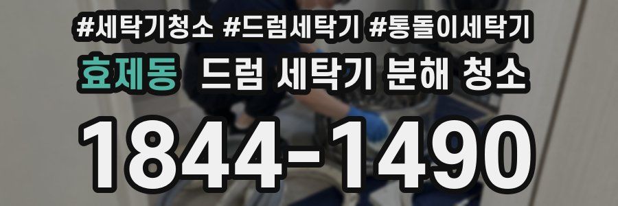효제동 드럼 세탁기 분해 청소