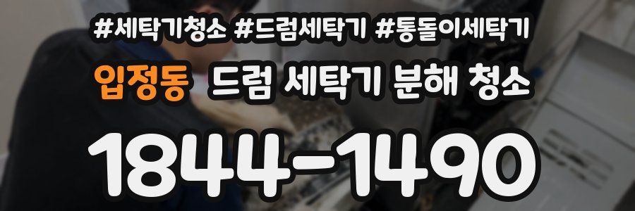 입정동 드럼 세탁기 분해 청소