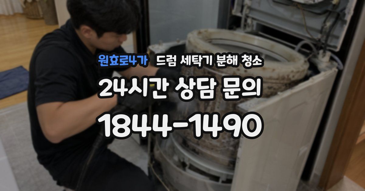 원효로4가 드럼 세탁기 분해 청소