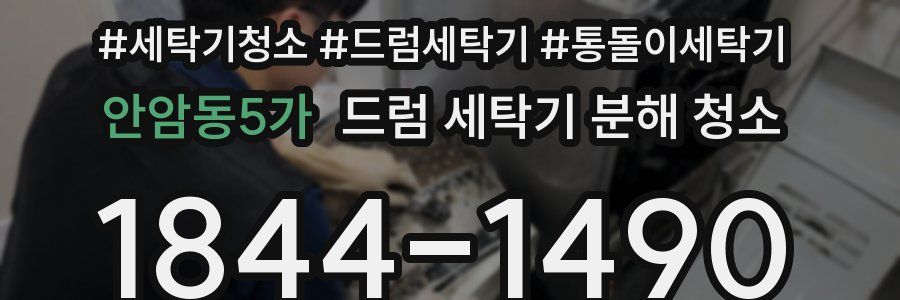 안암동5가 드럼 세탁기 분해 청소