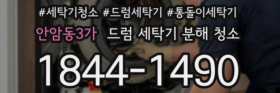 안암동3가 드럼 세탁기 분해 청소