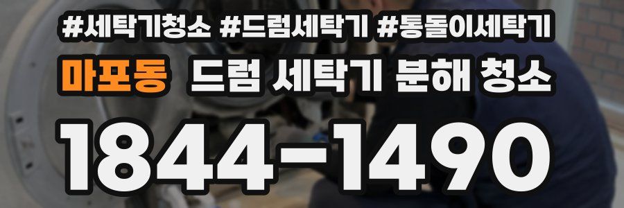 마포동 드럼 세탁기 분해 청소