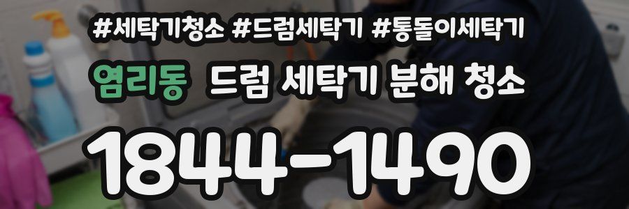 염리동 드럼 세탁기 분해 청소