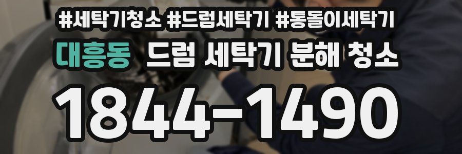 대흥동 드럼 세탁기 분해 청소