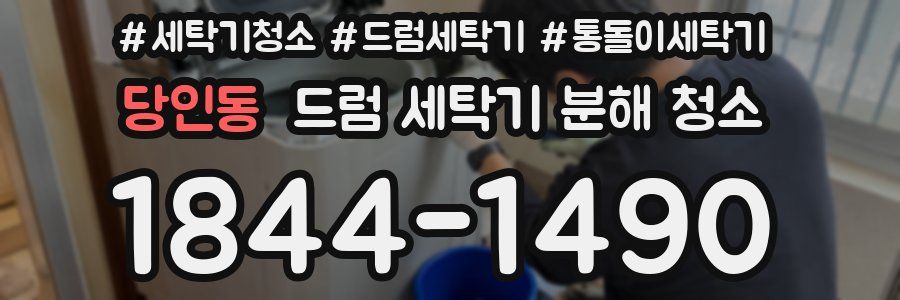 당인동 드럼 세탁기 분해 청소