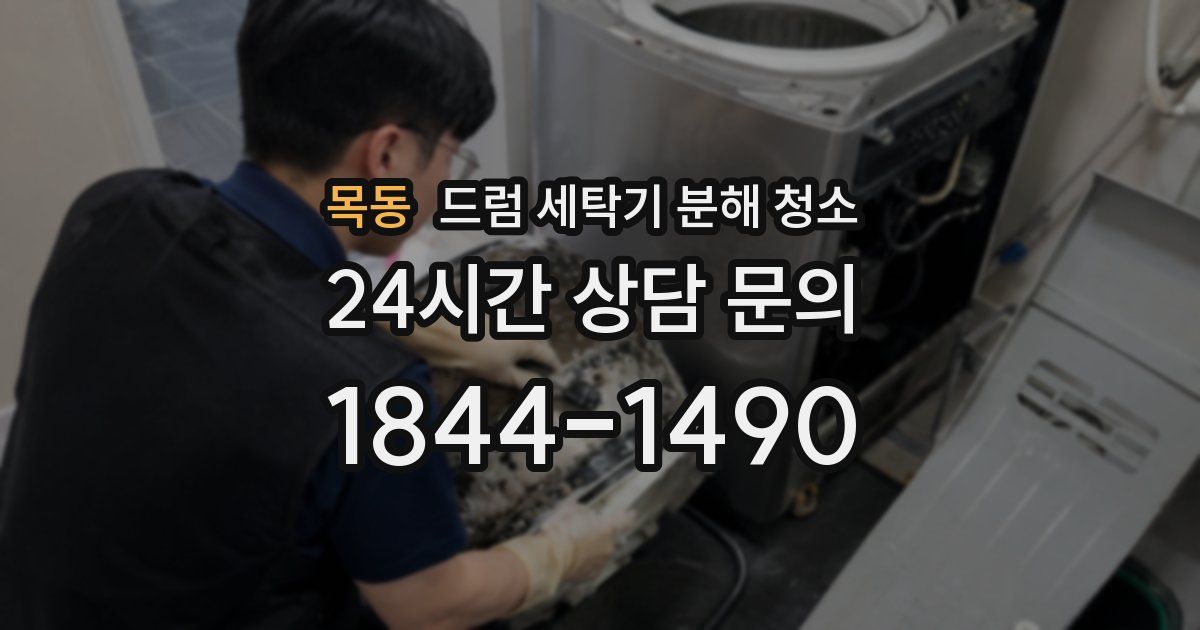 목동 드럼 세탁기 분해 청소