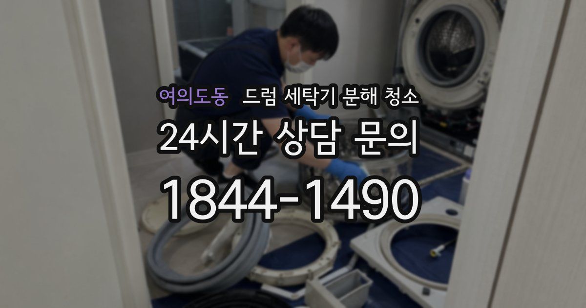 여의도동 드럼 세탁기 분해 청소