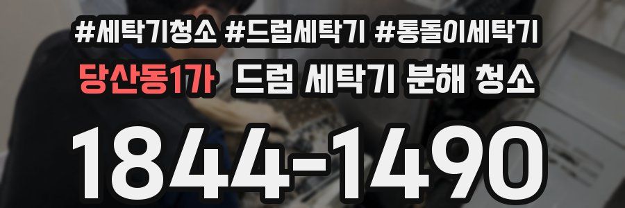 당산동1가 드럼 세탁기 분해 청소