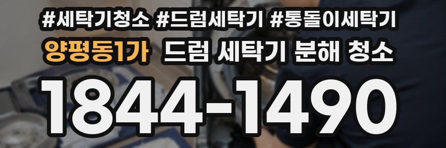 양평동1가 드럼 세탁기 분해 청소