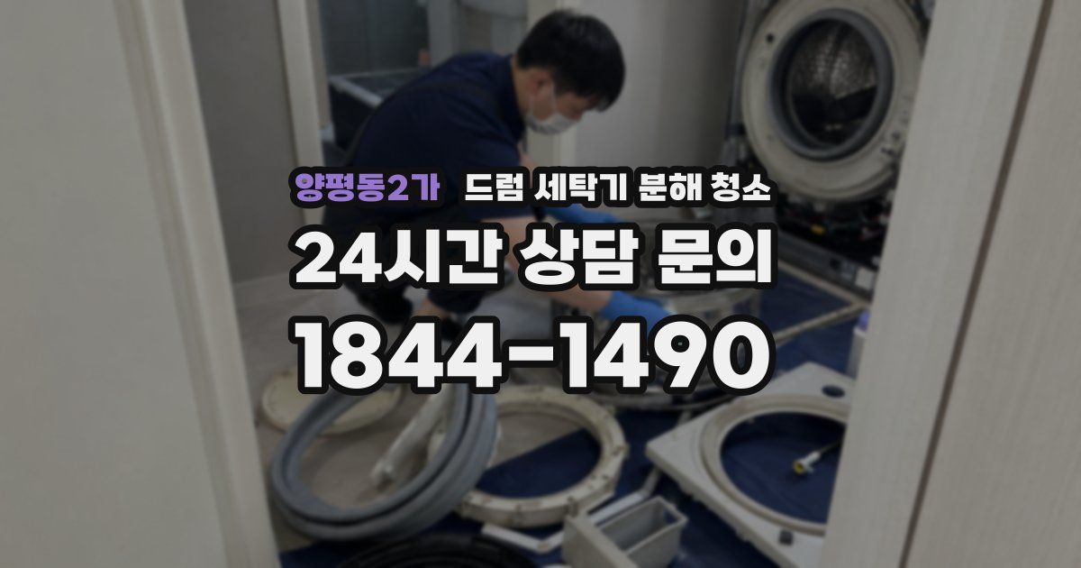 양평동2가 드럼 세탁기 분해 청소