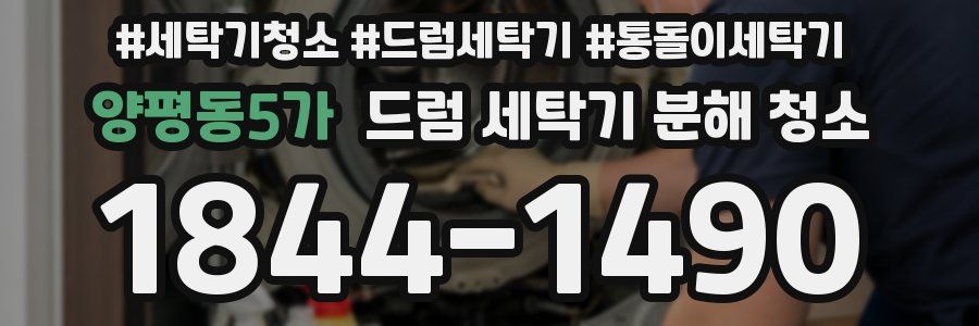 양평동5가 드럼 세탁기 분해 청소
