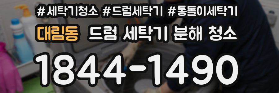 대림동 드럼 세탁기 분해 청소