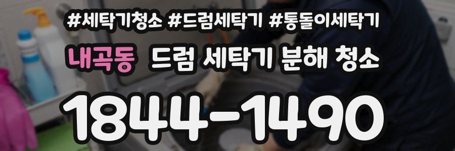 내곡동 드럼 세탁기 분해 청소