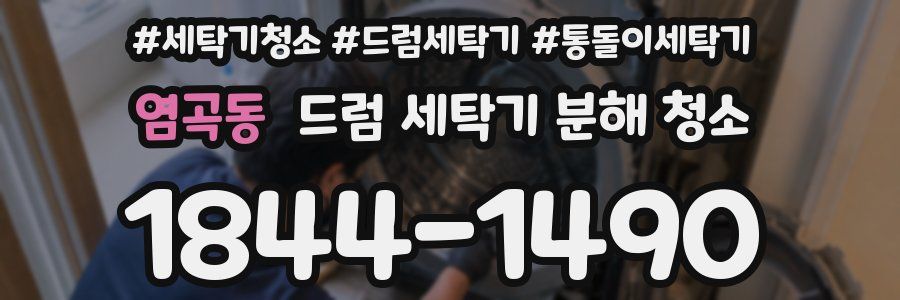염곡동 드럼 세탁기 분해 청소