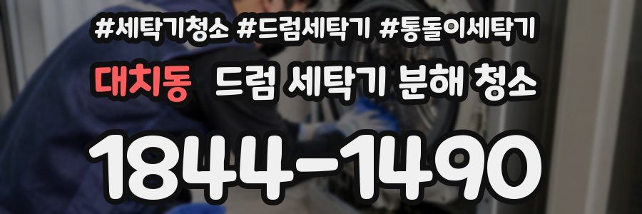 대치동 드럼 세탁기 분해 청소