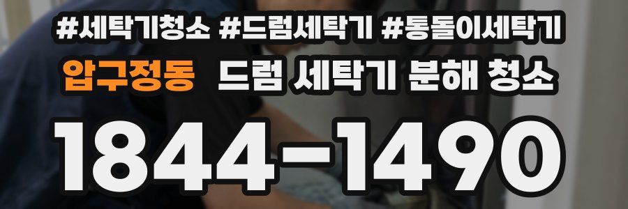 압구정동 드럼 세탁기 분해 청소