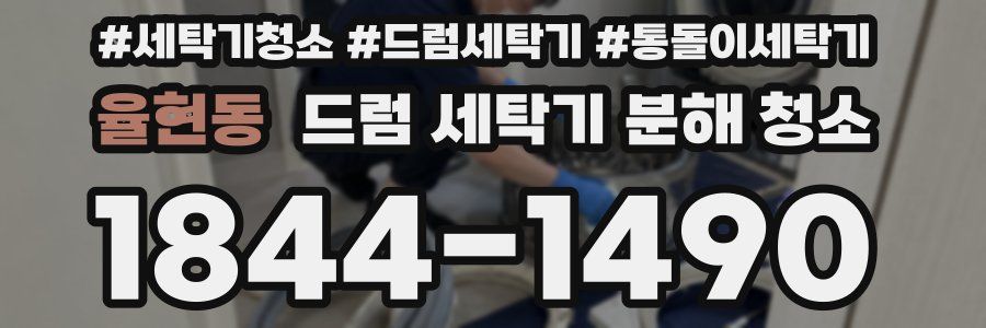 율현동 드럼 세탁기 분해 청소