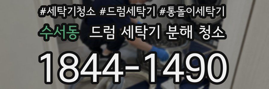수서동 드럼 세탁기 분해 청소