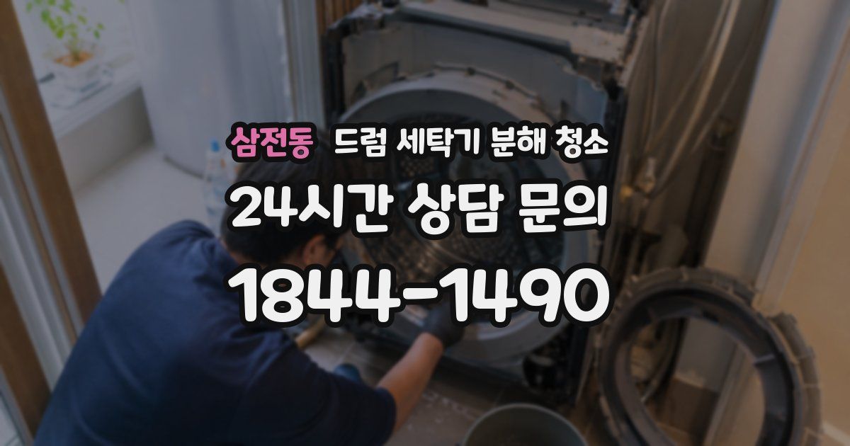 삼전동 드럼 세탁기 분해 청소