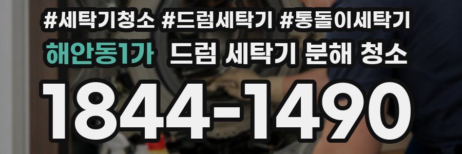 해안동1가 드럼 세탁기 분해 청소