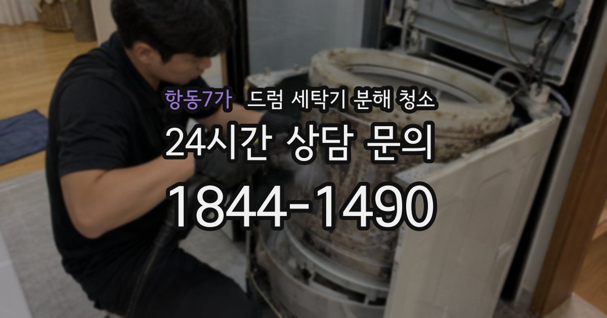 항동7가 드럼 세탁기 분해 청소