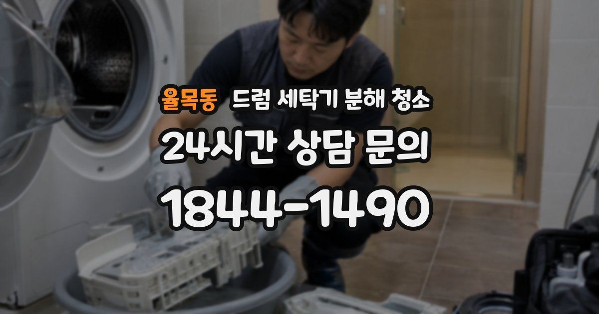 율목동 드럼 세탁기 분해 청소