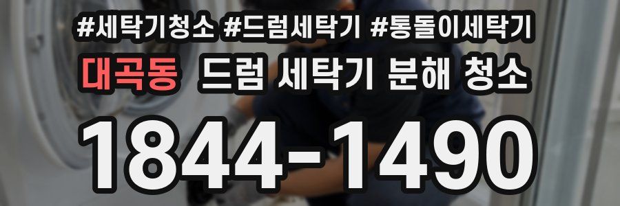 대곡동 드럼 세탁기 분해 청소