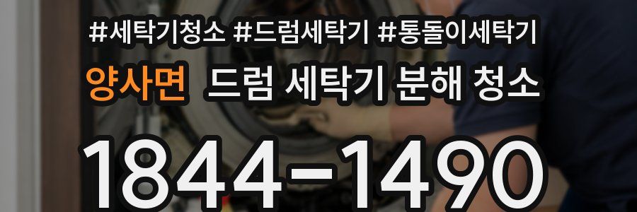 양사면 드럼 세탁기 분해 청소