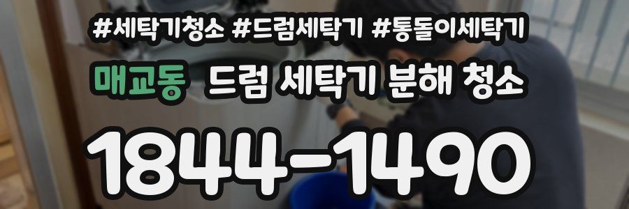 매교동 드럼 세탁기 분해 청소