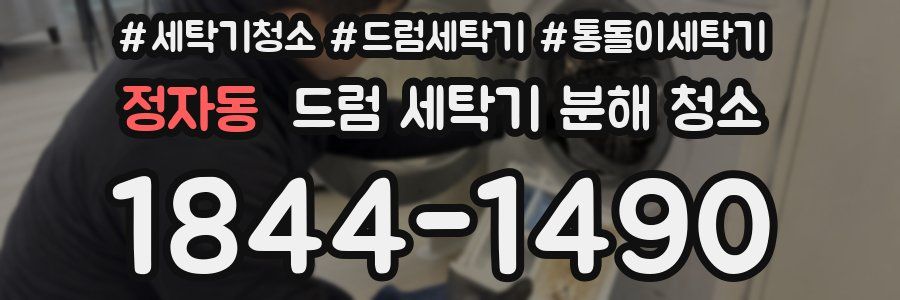 정자동 드럼 세탁기 분해 청소